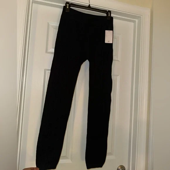 Black Soft Fleece Leggings - Picture 1 of 6